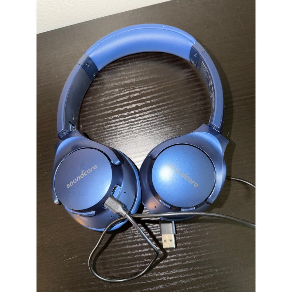 Soundcore Anker Life Q20 Noise Cancelling Headphones, over-ear Bluetooth Blue